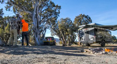Boreas Campers designs and builds rugged, offgrid ready hunting trailer campers in Colorado that are the perfect basecamp.